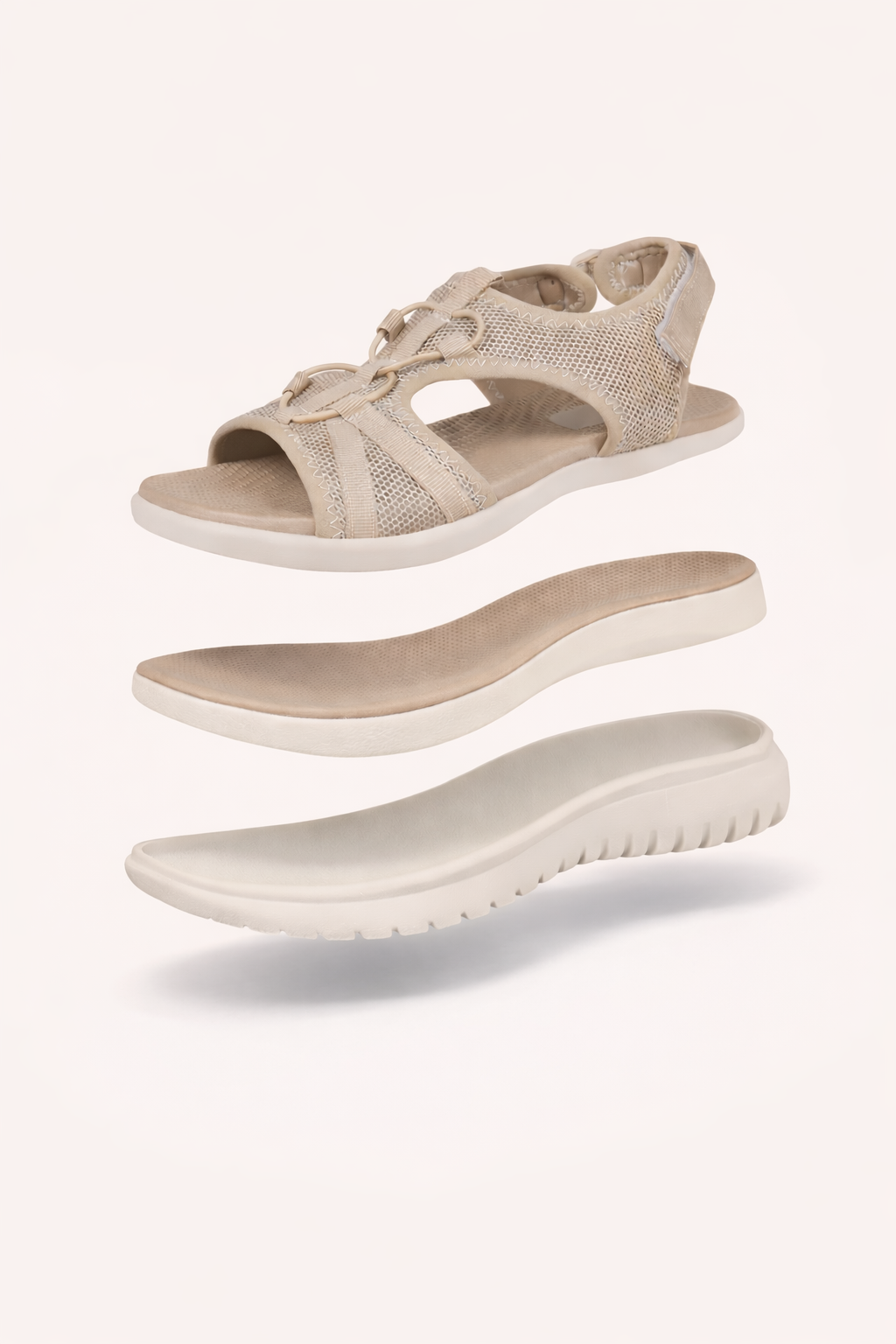 Sandales orthopédiques avec double bride réglable et semelle ergonomique - Sarel