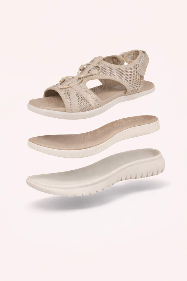 Sandales orthopédiques avec double bride réglable et semelle ergonomique - Sarel