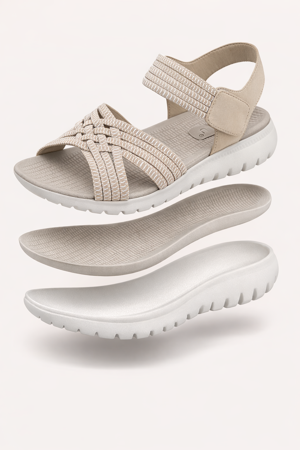 Sandales orthopédiques pour femmes avec brides de marche élastiques - Valery