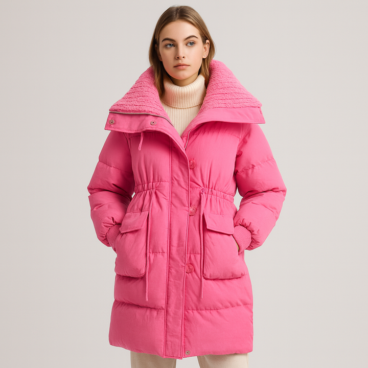 Manteau long matelassé pour femme - Amandine