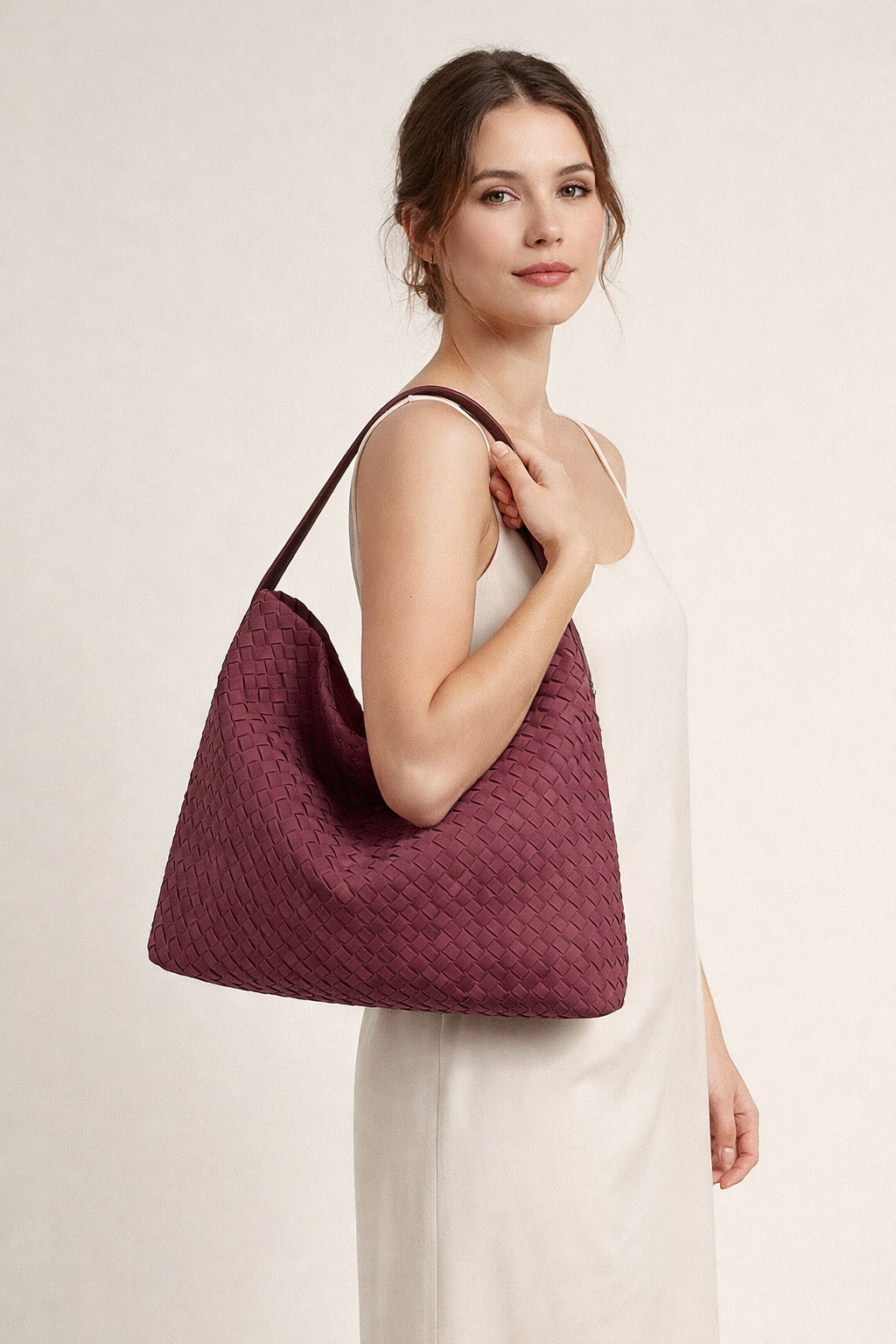 Sac fourre-tout pour femmes au design élégant et tressé