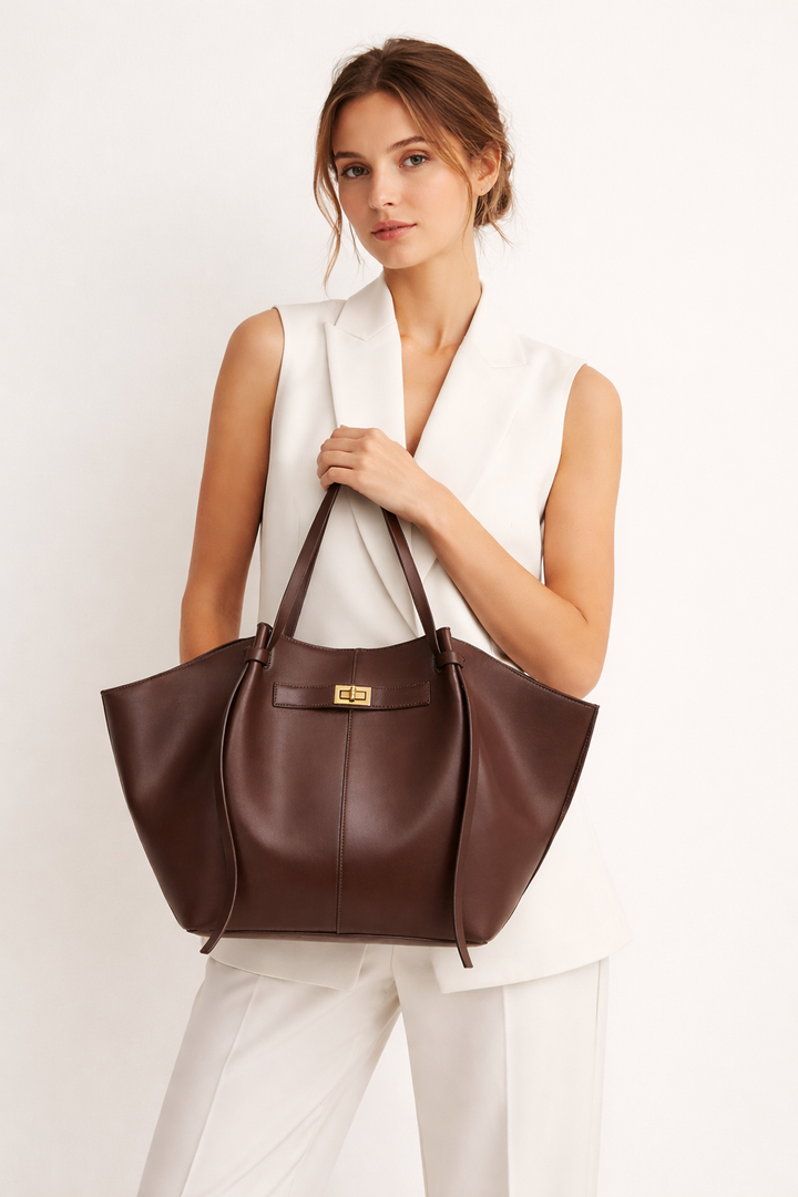 Élégant sac fourre-tout pour femmes avec une longue poignée