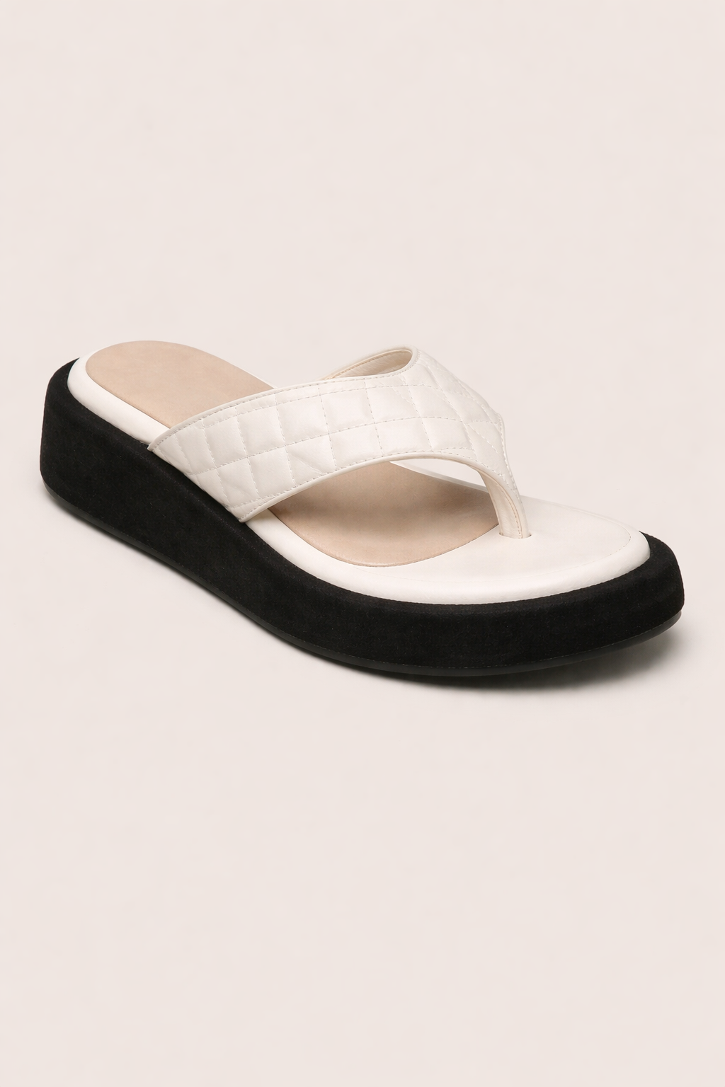 Sandales à tongs pour femmes avec semelle épaisse et bride rembourrée - Adriana