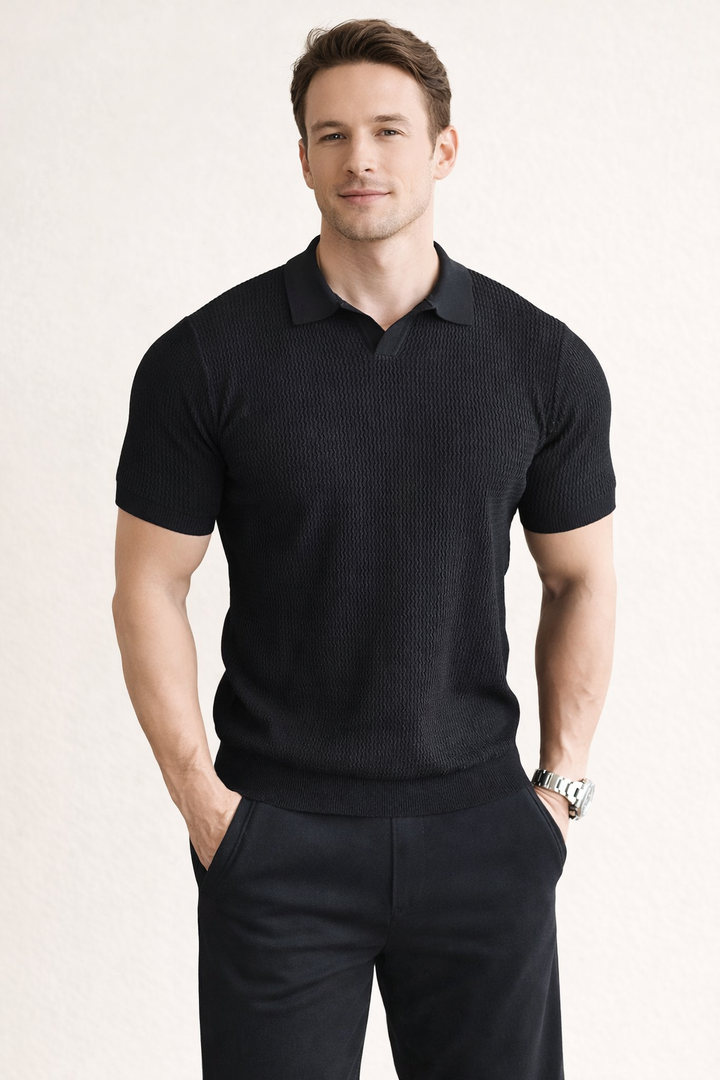Polo slim fit pour hommes - Yinx