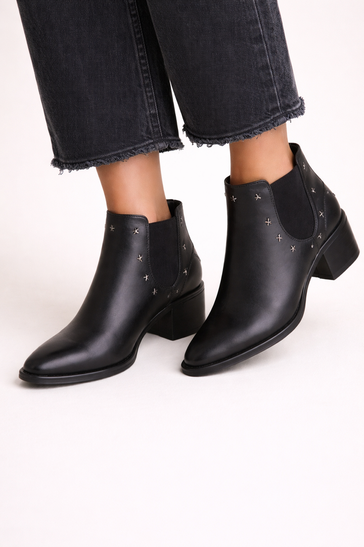 Bottines à talon moyen de style Chelsea pour femmes - Greta