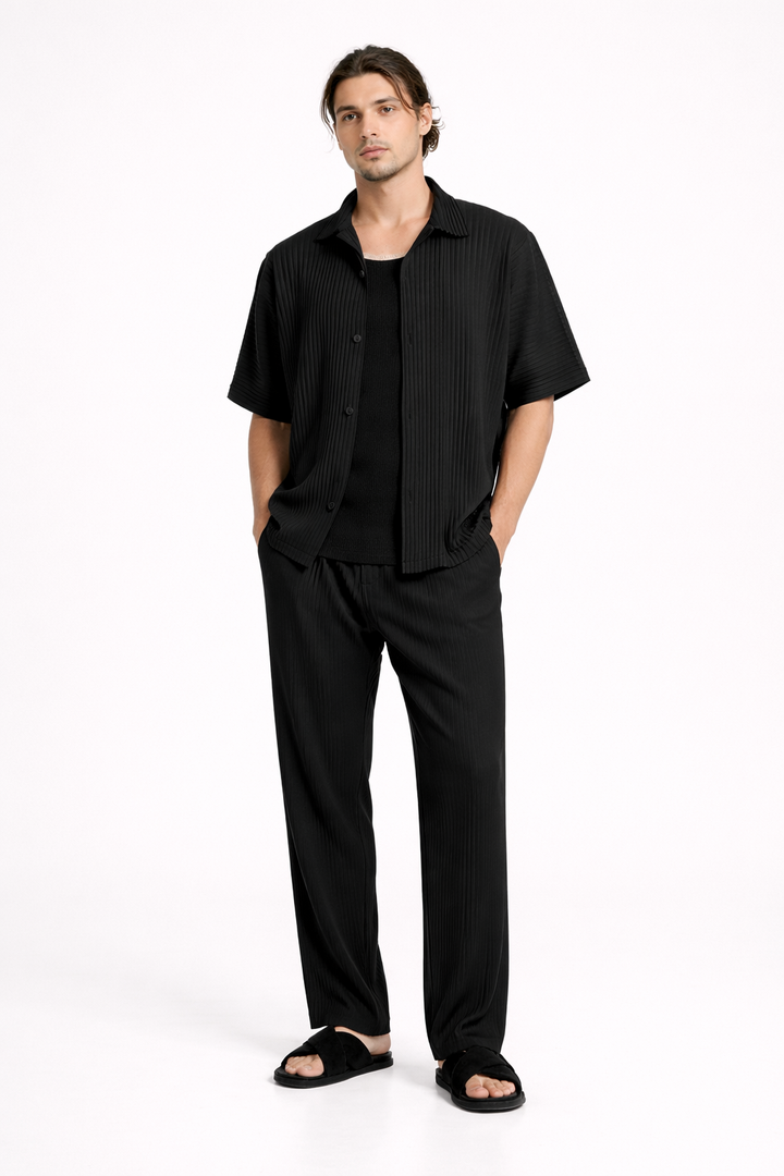 Ensemble décontracté pour hommes avec chemise et pantalon droit - Émile