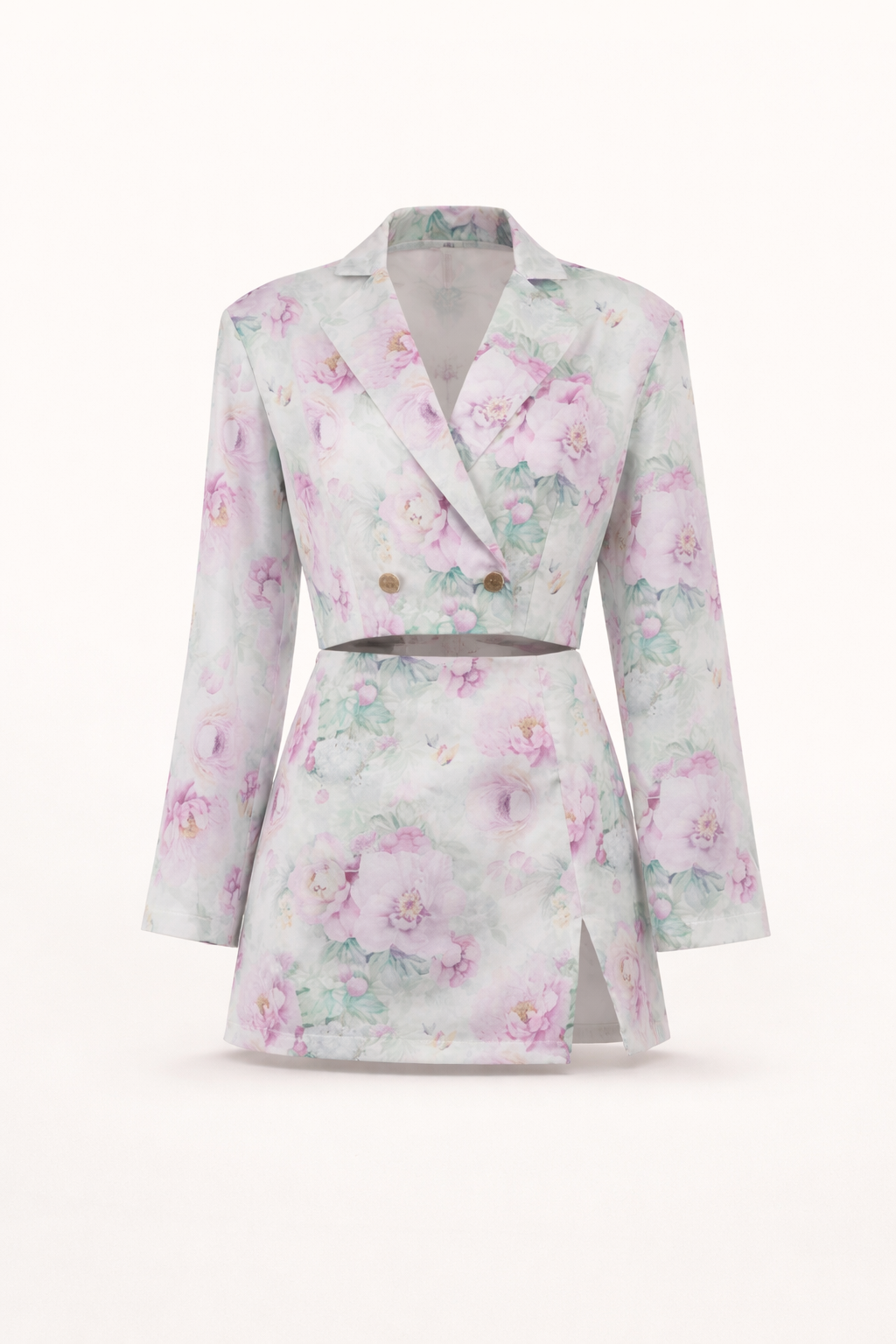 Ensemble blazer floral et jupe élégante pour femme - Ottilie