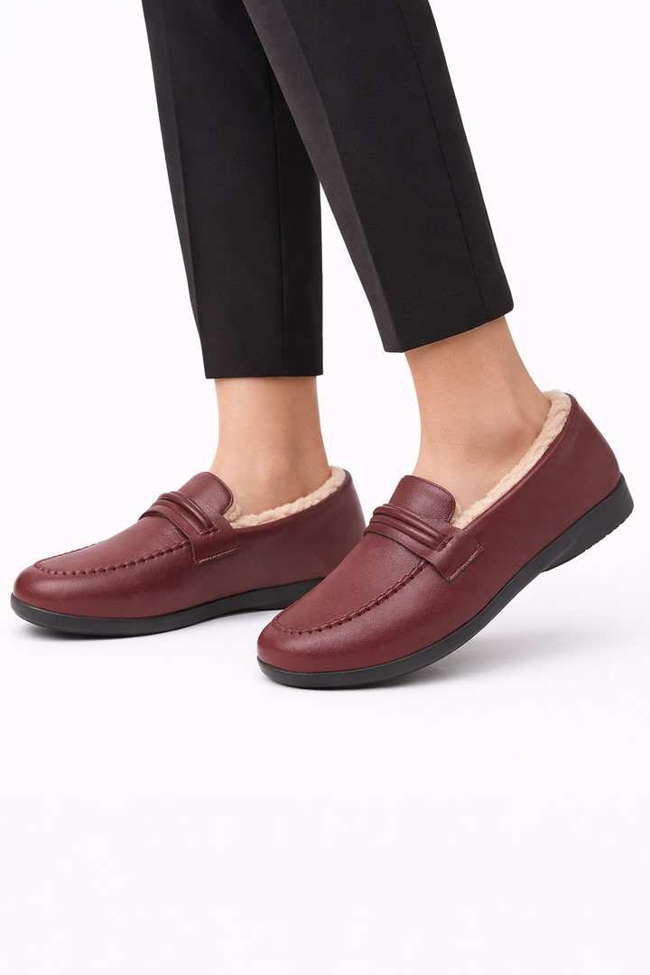 Mocassins pour femmes avec doublure thermique et design classique - Selka