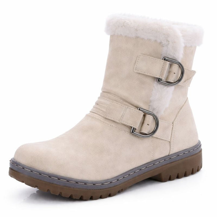 Bottes de neige à boucles pour femmes avec tige courte - Zynara