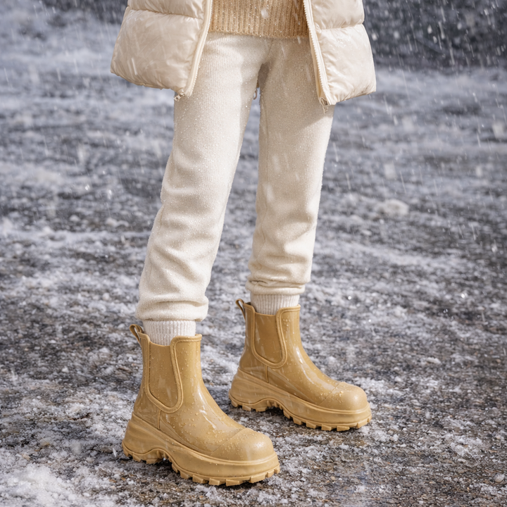 Bottes de pluie pour femmes à semelles épaisses et imperméables - Karilyn