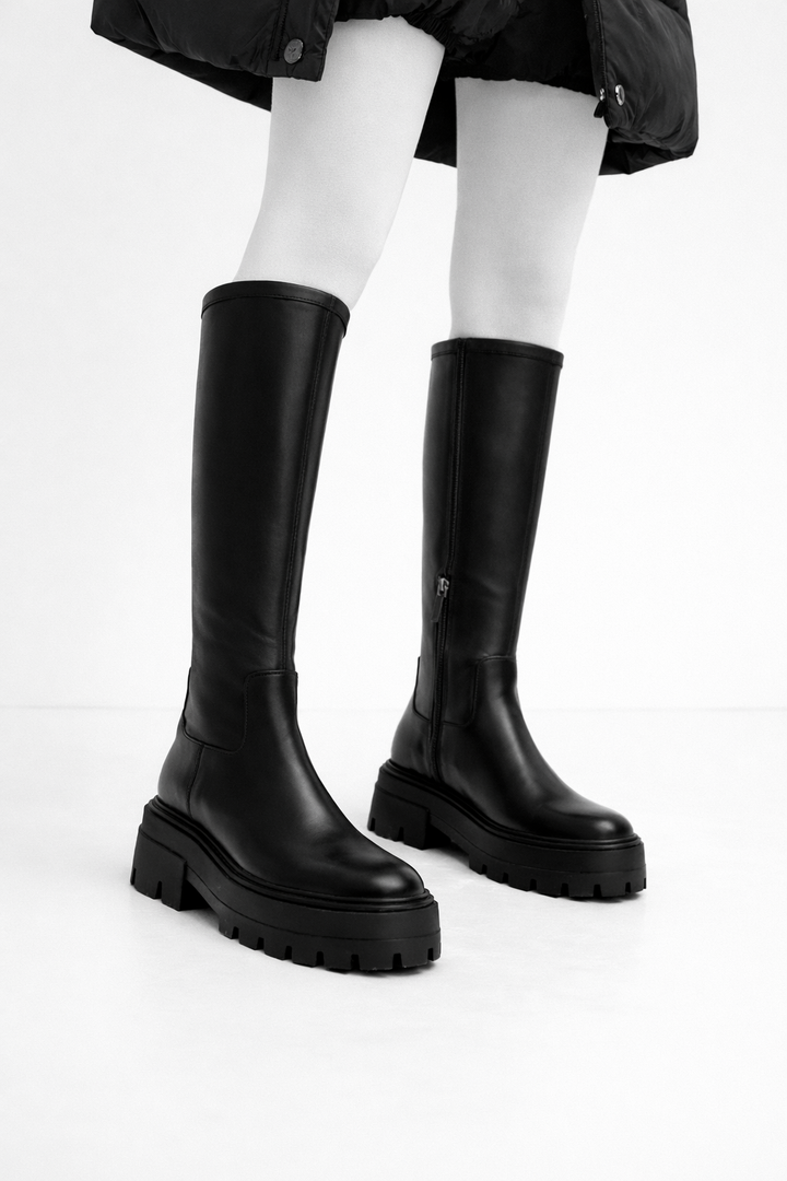 Bottes hautes à plateforme pour femmes - Kryndel