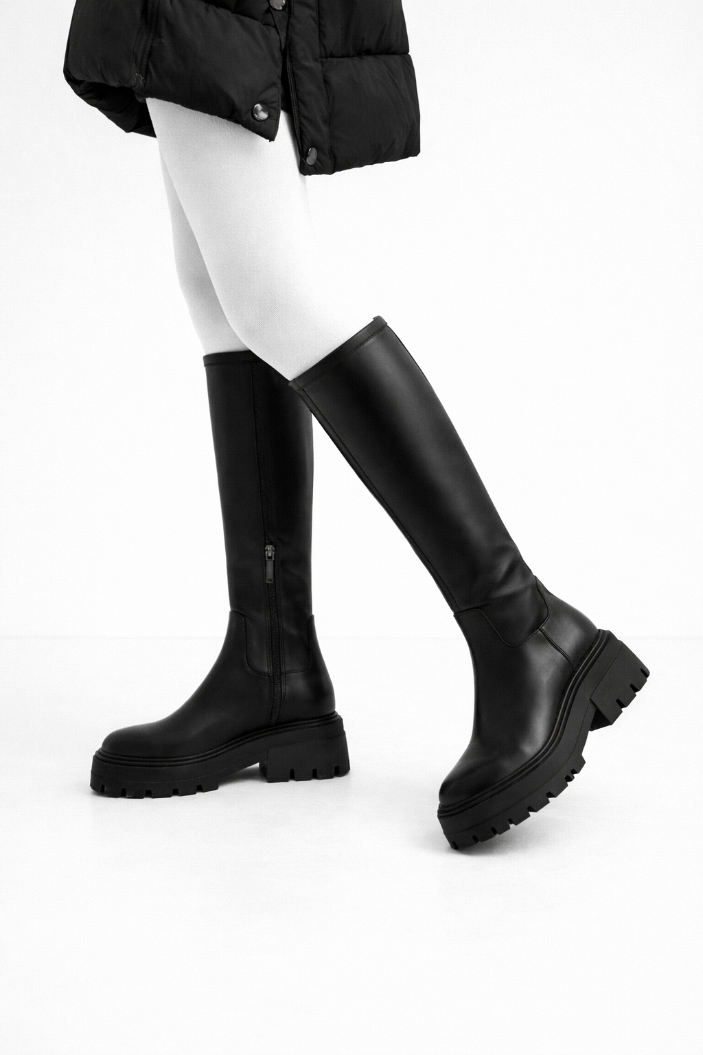 Bottes hautes à plateforme pour femmes - Kryndel