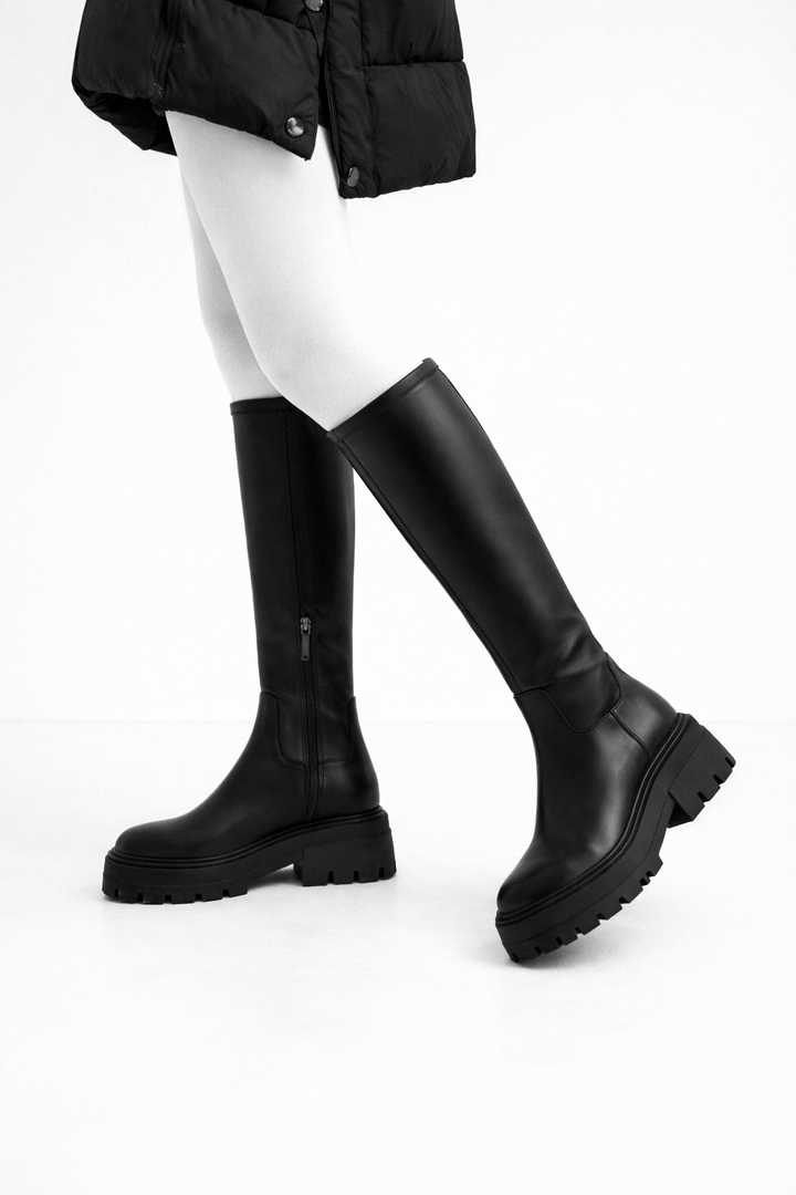 Bottes hautes à plateforme pour femmes - Kryndel
