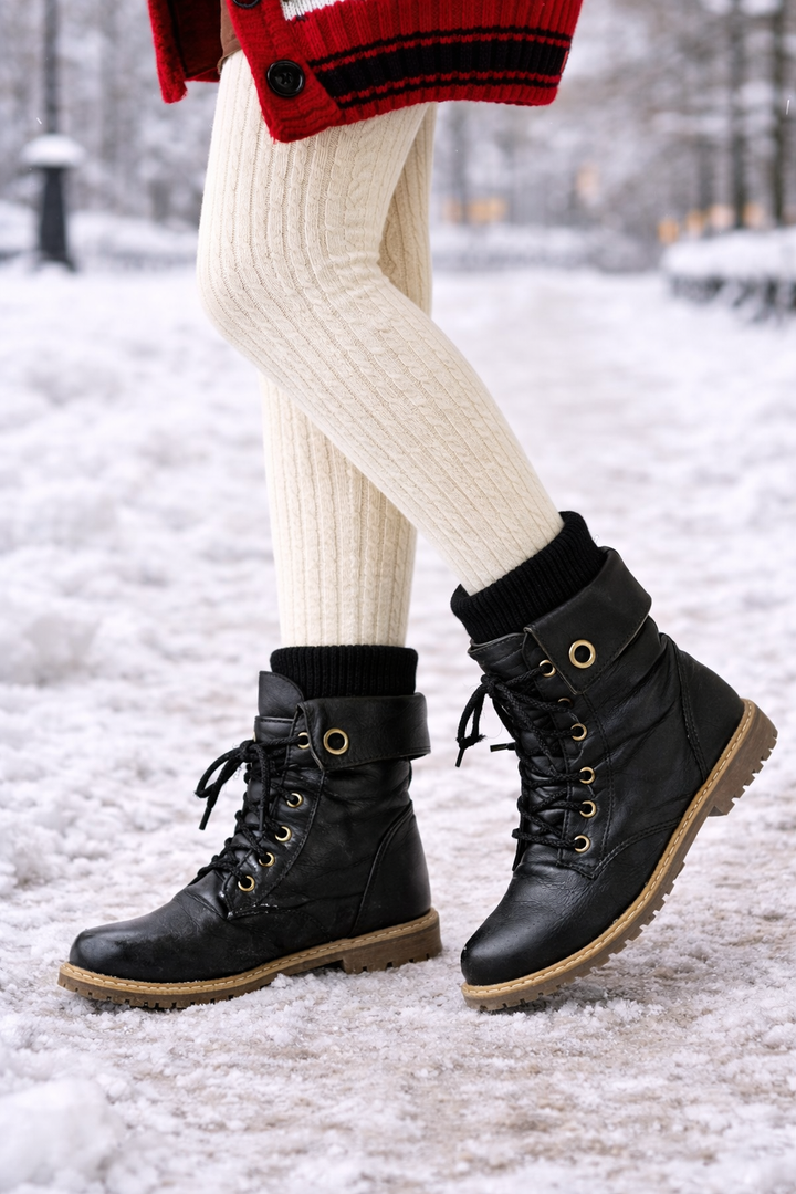 Bottines pour femmes à lacets croisés - Velkira