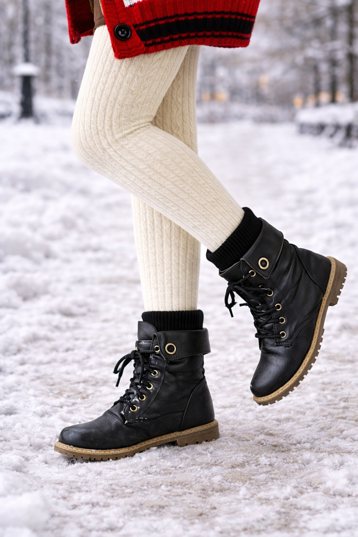 Bottines pour femmes à lacets croisés - Velkira