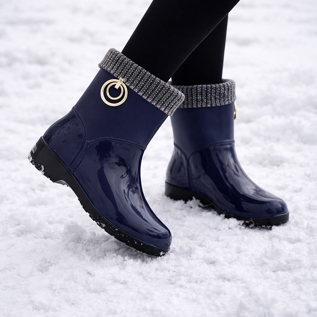 Bottes de pluie imperméables pour femmes avec doublure intérieure - Xavira