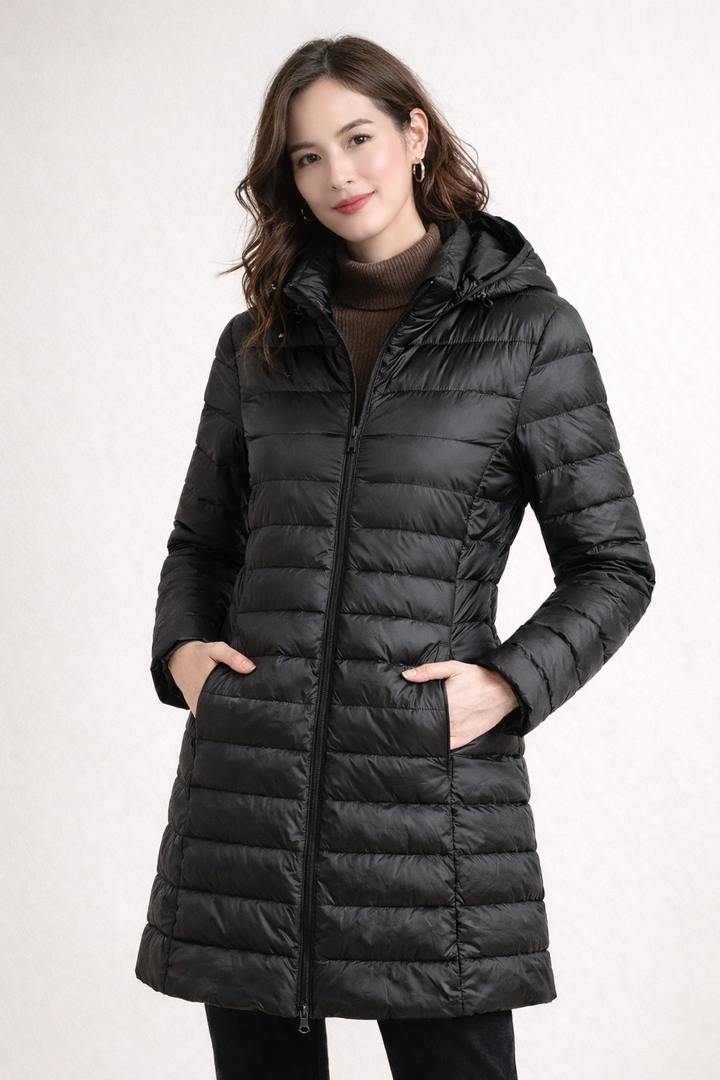 Veste longue à capuche pour femmes - Freja