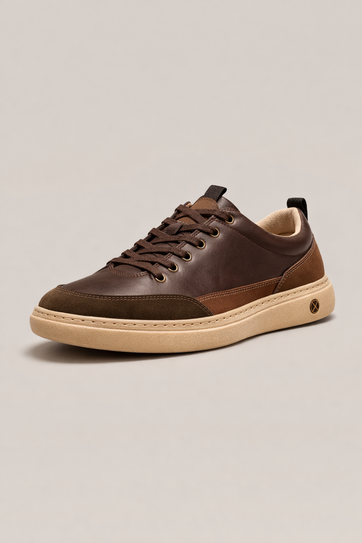 Baskets casual en cuir pour hommes - Deker