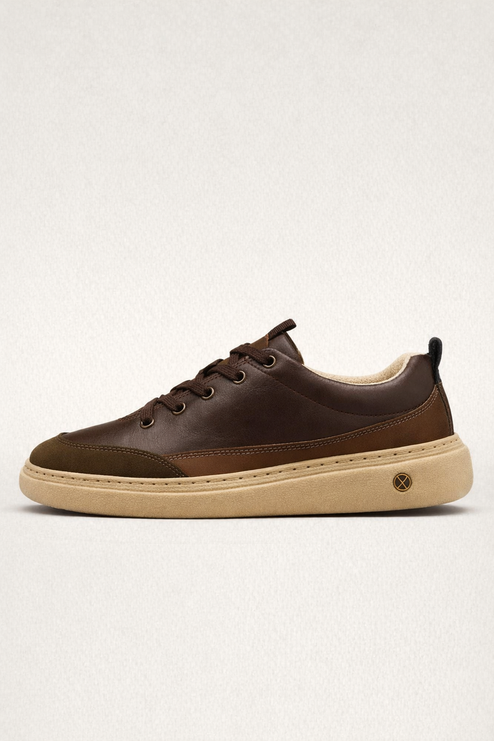 Baskets casual en cuir pour hommes - Deker