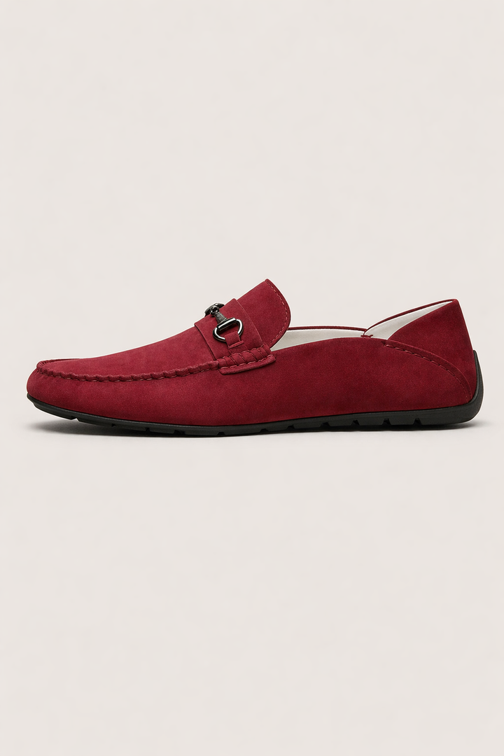 Mocassins à enfiler pour hommes avec détails métalliques sur le devant - Ricci