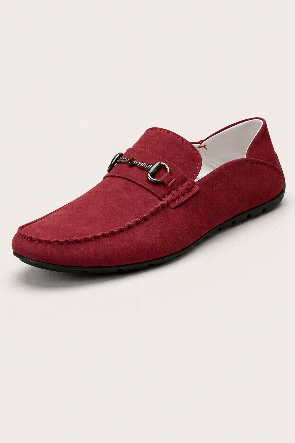 Mocassins à enfiler pour hommes avec détails métalliques sur le devant - Ricci