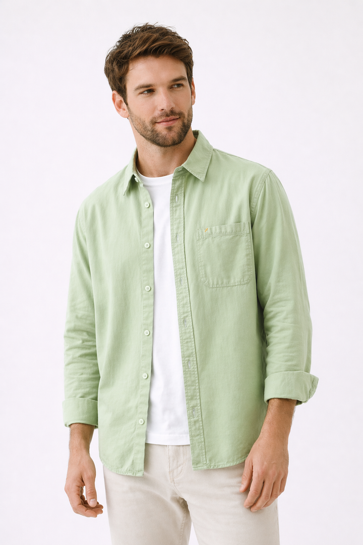Chemise d'été décontractée à manches longues pour hommes - William