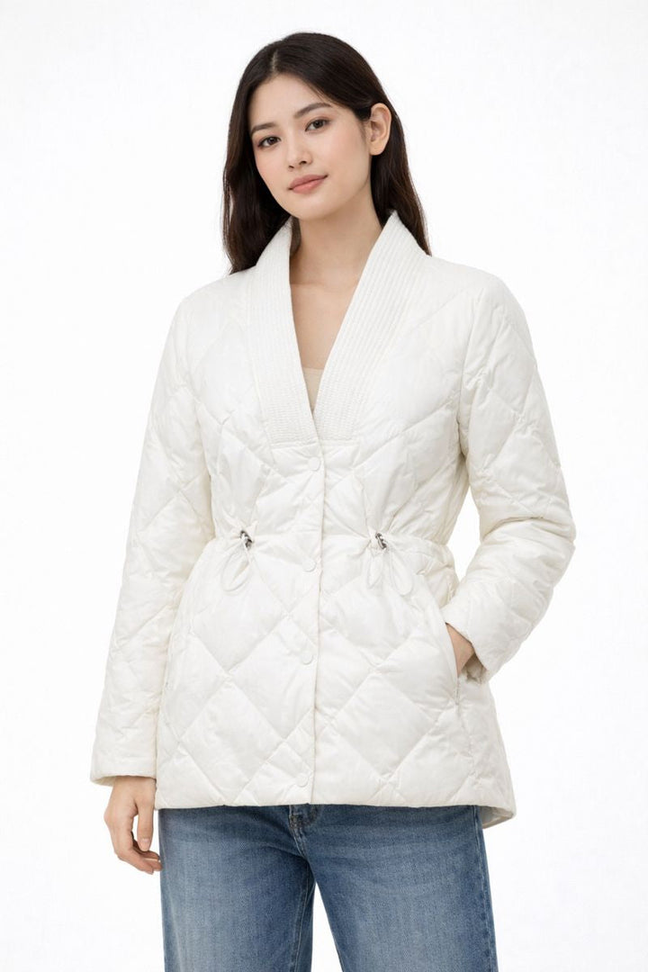 Veste matelassée pour femmes avec ajustement à la taille - Elvira