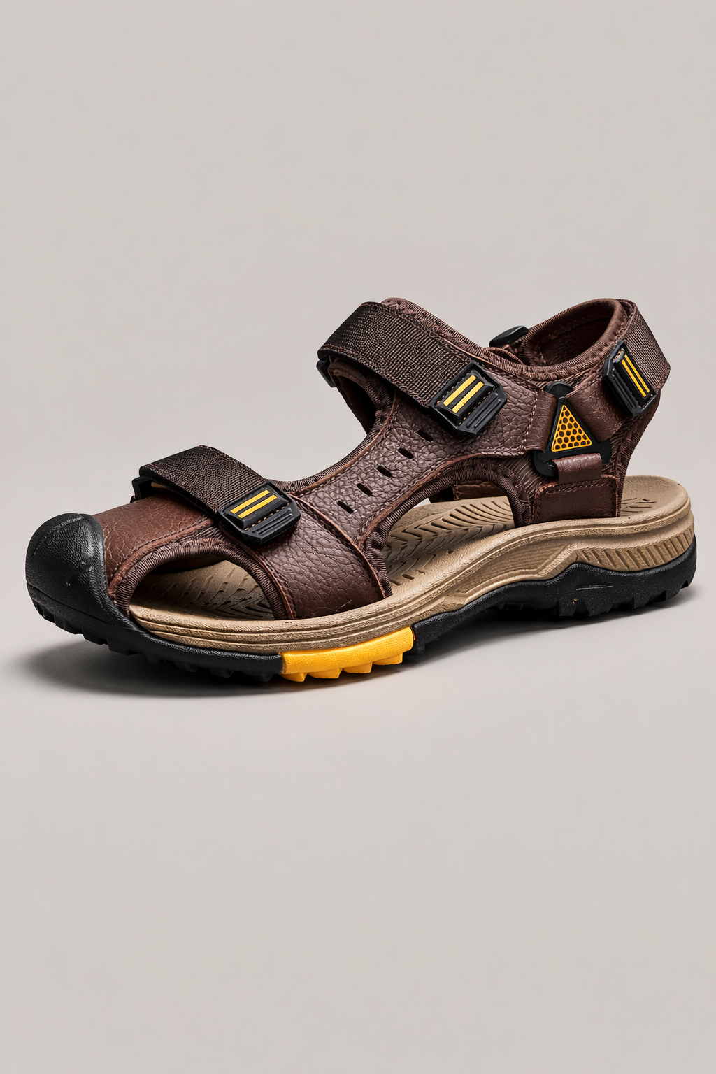Sandales ergonomiques d'extérieur pour hommes avec fermeture réglable - Pierre