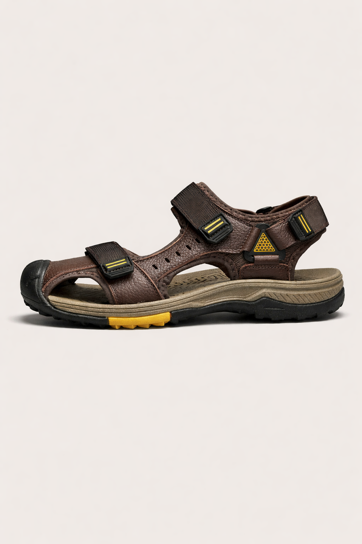 Sandales ergonomiques d'extérieur pour hommes avec fermeture réglable - Pierre