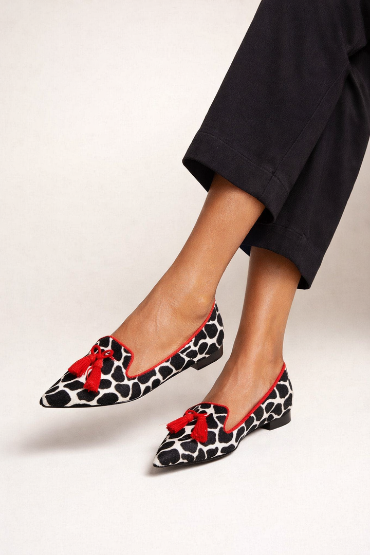 Mocassins pour femmes à franges et coupe plate - Cosette