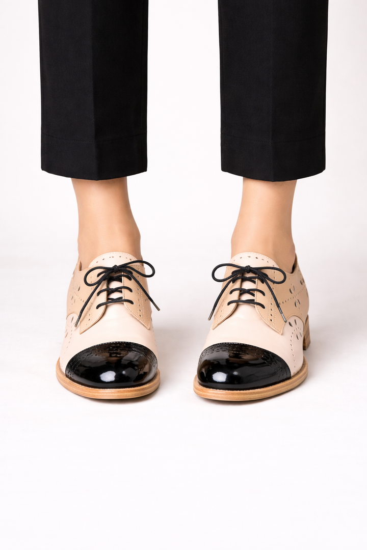Chaussures oxford à lacets pour femmes au design élégant - Désirée