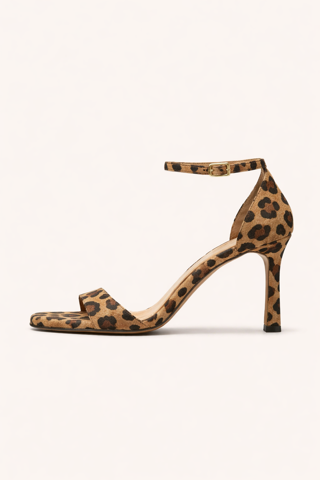 Sandales à talons hauts et à lanières imprimées léopard - Virelle