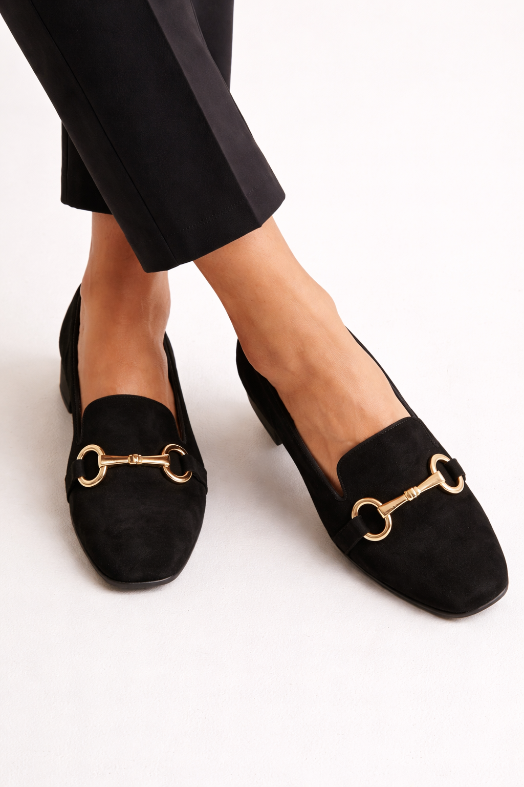 Mocassins pour femmes, plats, fermés, métallisés - Noreva