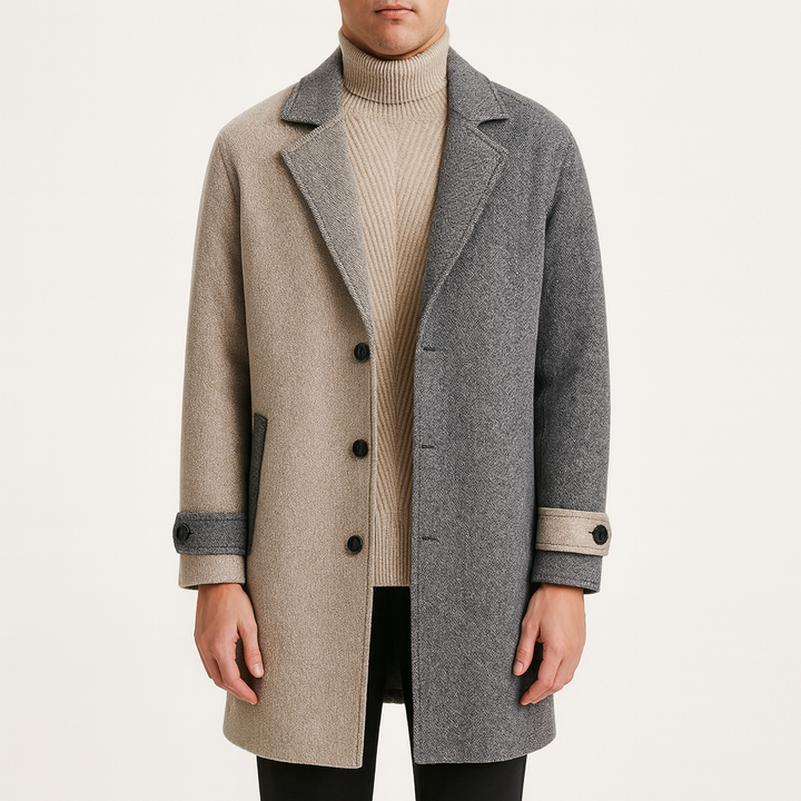Manteau en laine pour homme, coupe moyenne - Diogo