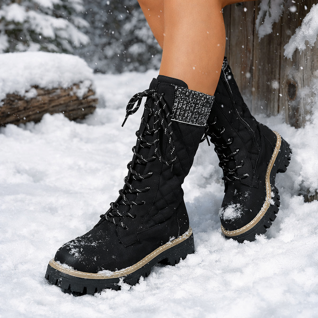 Bottes mi-mollets à semelles épaisses pour femmes - Melissa