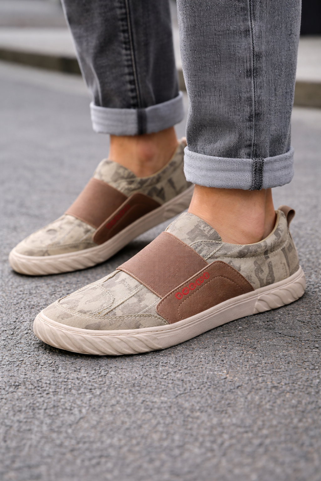 Chaussures de sport sans lacets pour hommes avec élastique - Nerix