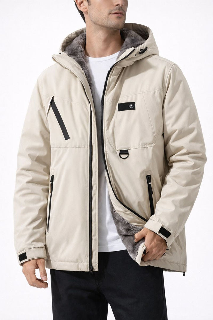 Veste thermique légère pour hommes avec capuche et doublure intérieure - Orven