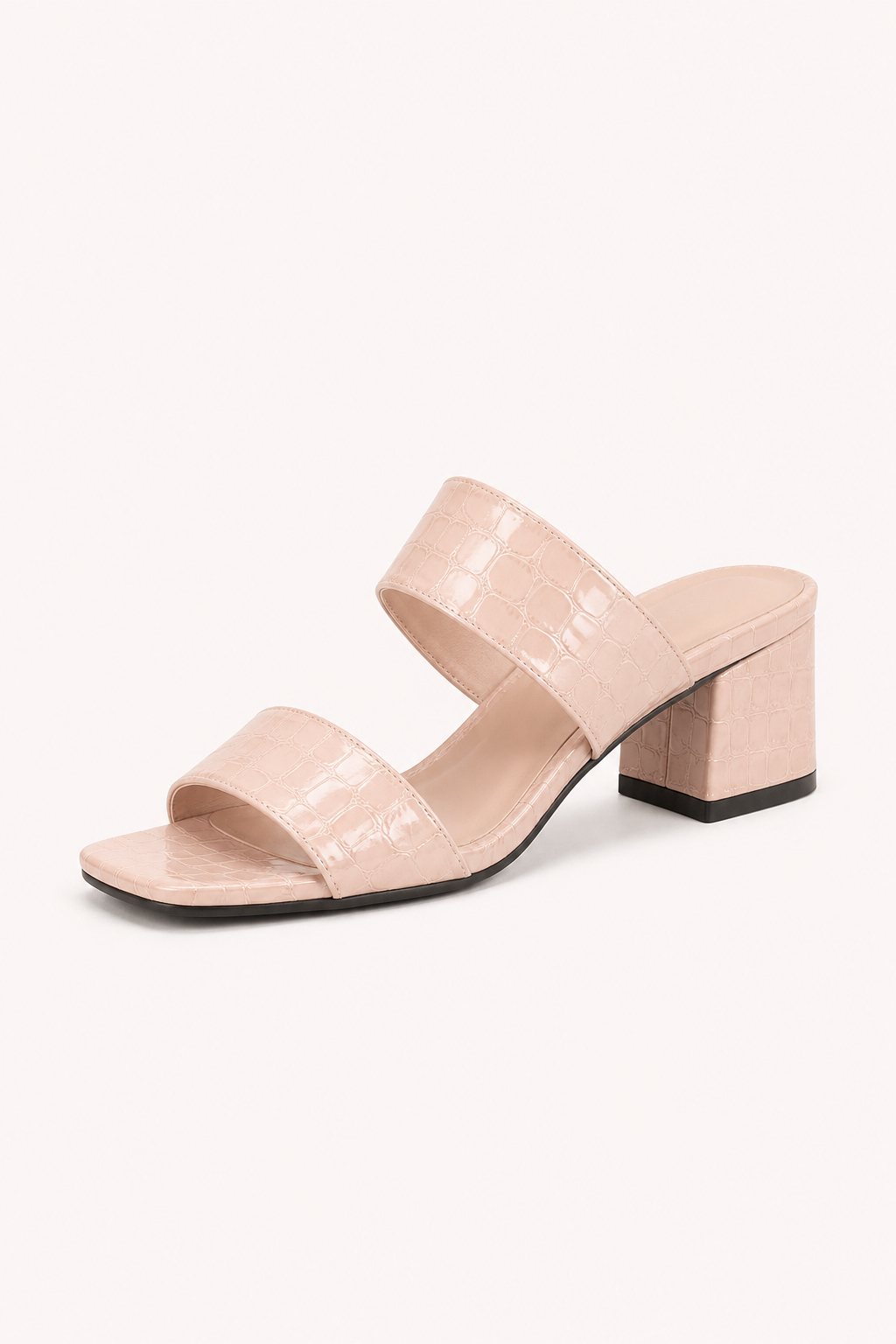 Sandales à talons moyens pour femme, à double bride et au design élégant - Meike