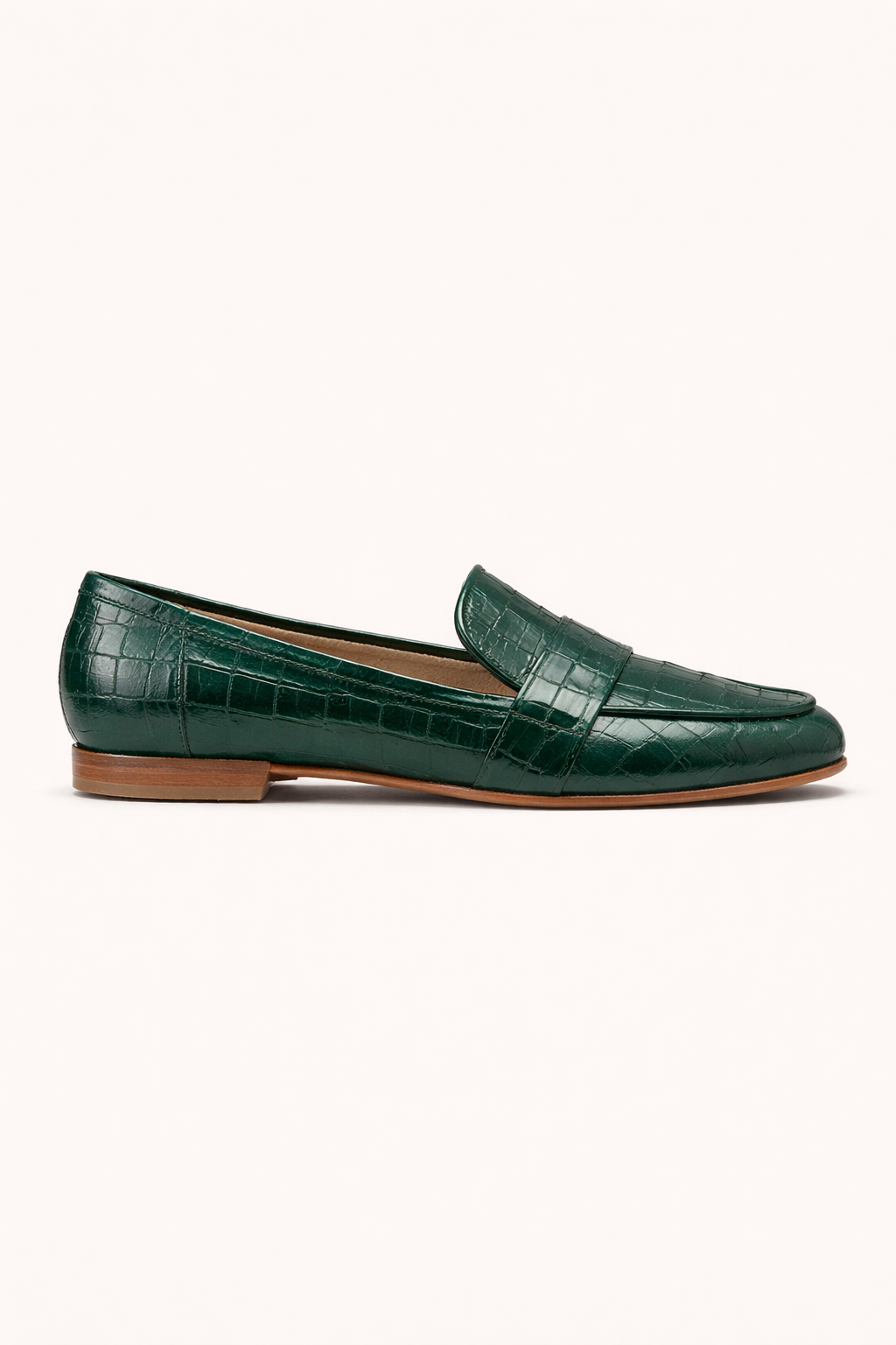 Mocassins plats en cuir gravé pour femmes - Kireth
