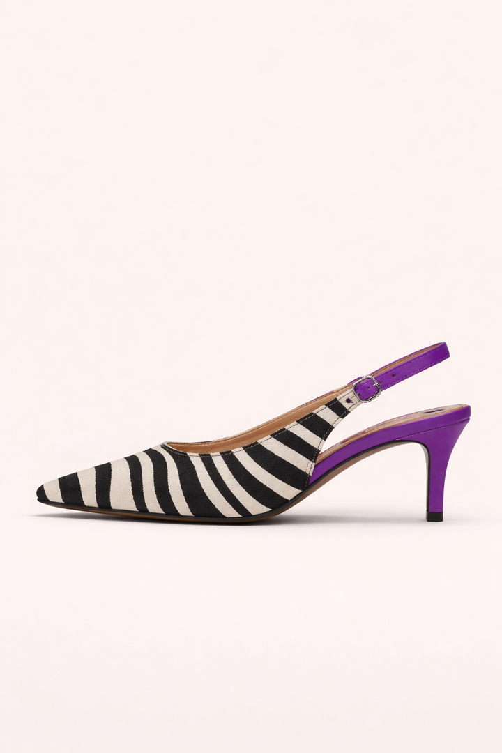 Chaussures ouvertes pour femmes avec talon haut imprimé - Anke