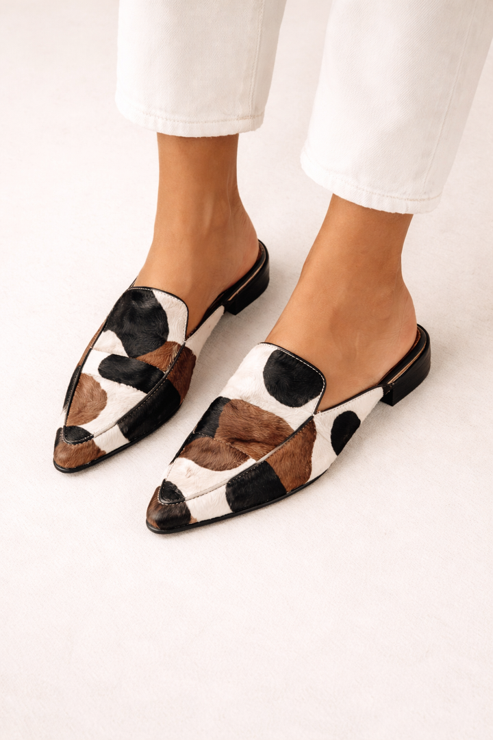 Mules à bout fermé pour femmes avec imprimé - Bria