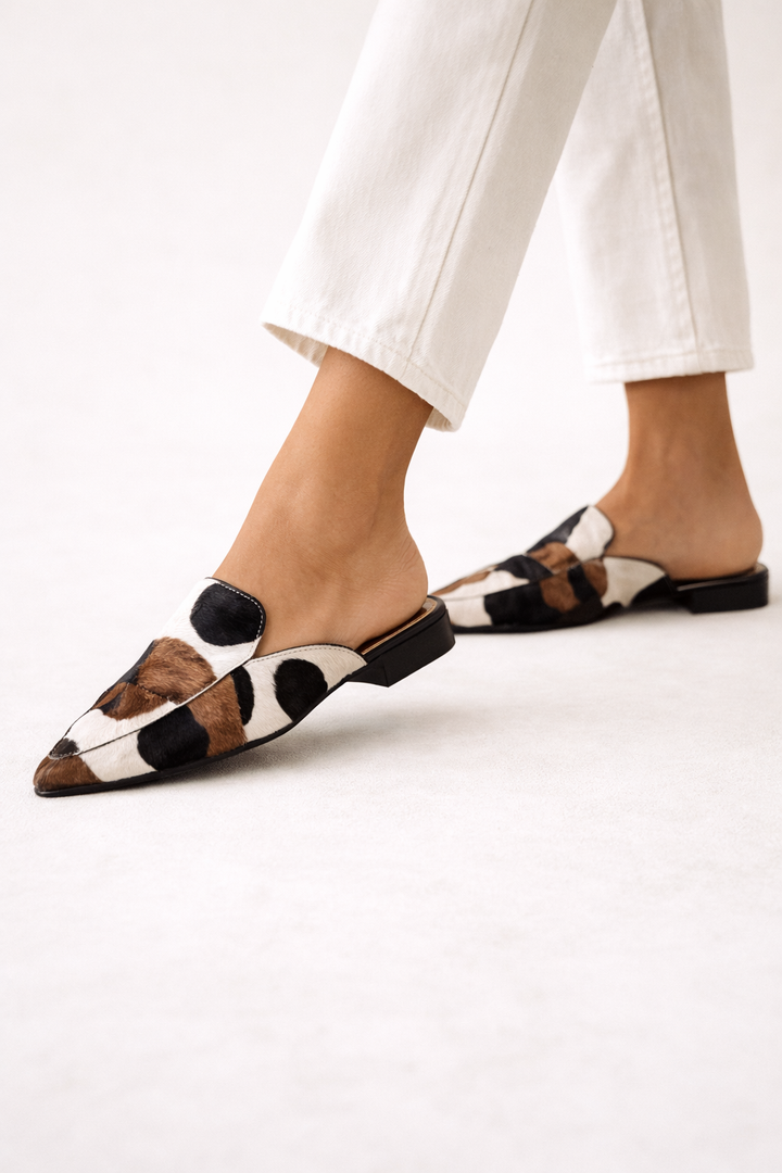 Mules à bout fermé pour femmes avec imprimé - Bria