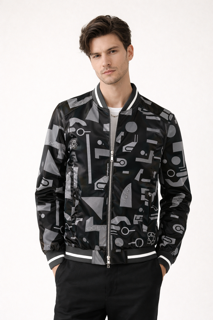 Blouson bombardier homme à imprimé graphique - Varlen
