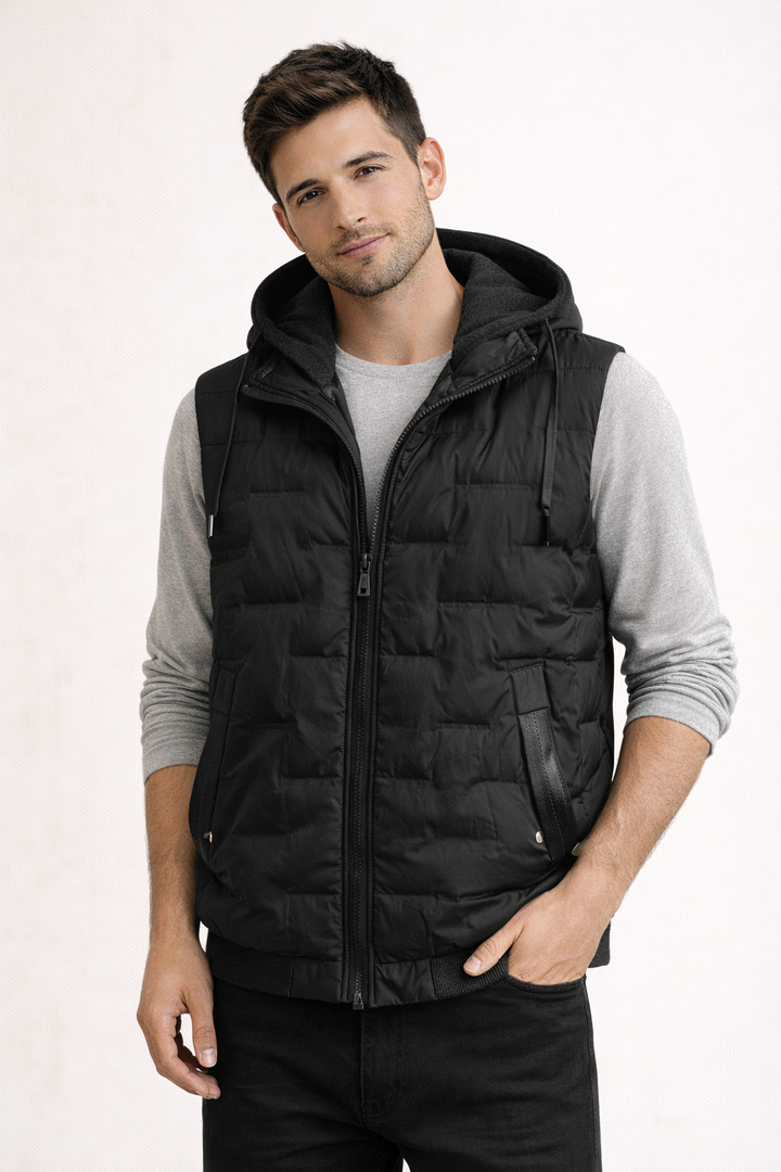Gilet matelassé léger à capuche pour hommes - Havel