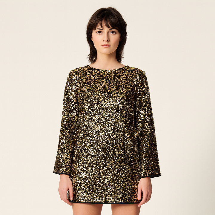 Robe à paillettes à coupe décontractée pour femmes - Aeryn
