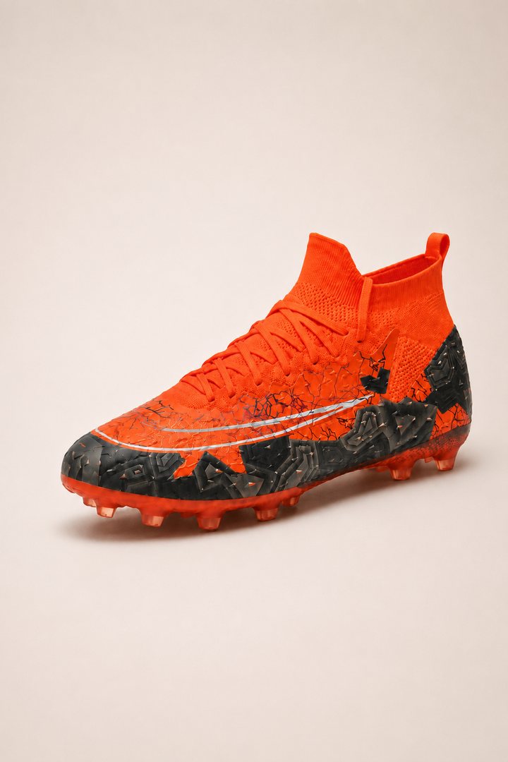 Chaussures de football à crampons avec col élastique, tige mi-haute - Leif