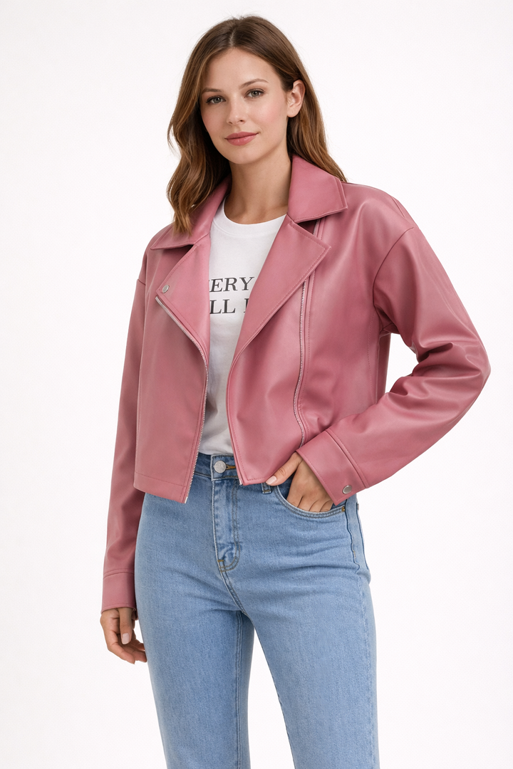 Veste courte zippée de style urbain pour femmes - Sirel