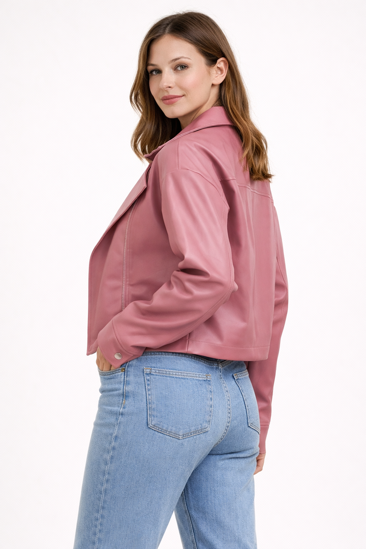 Veste courte zippée de style urbain pour femmes - Sirel