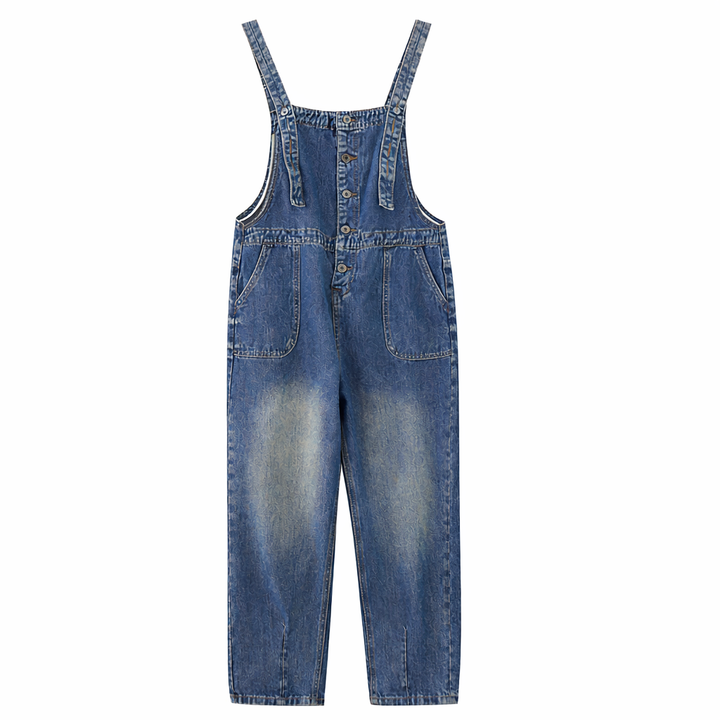 Combinaison en denim à coupe large pour femme - Neriva