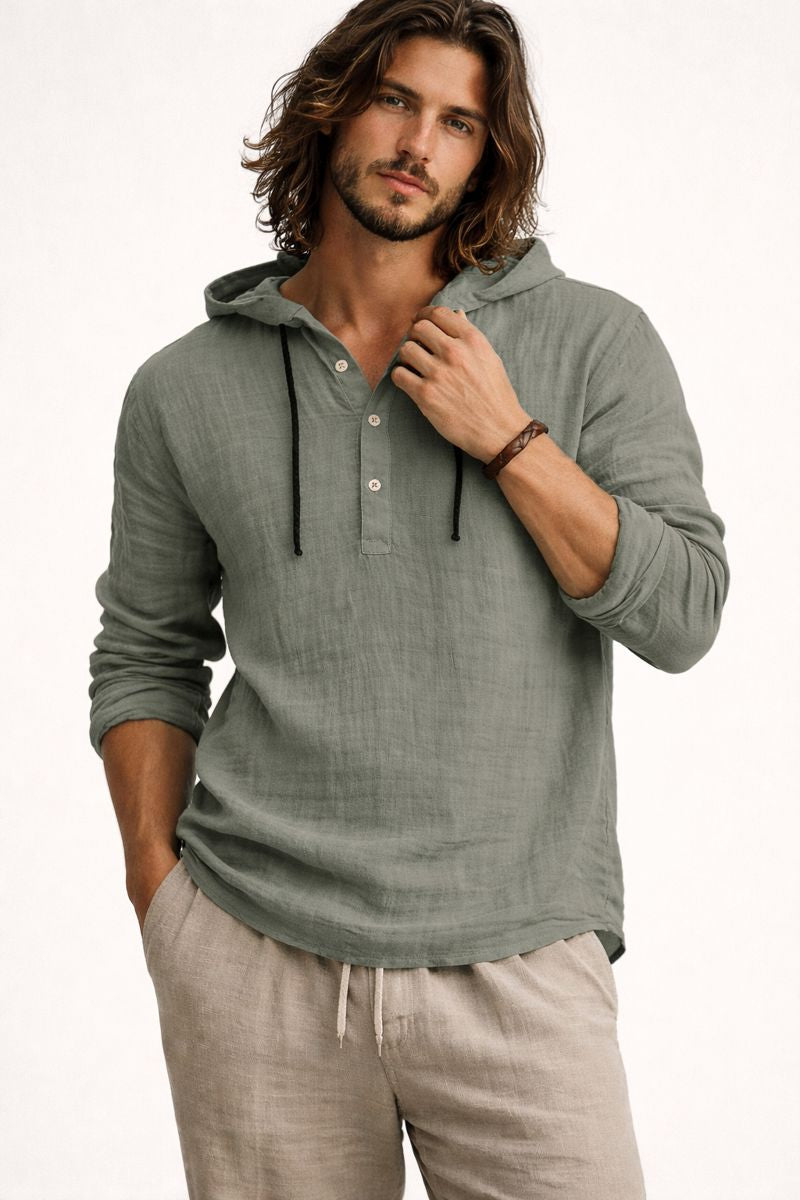 Chemise coupe droite pour hommes - Tarev